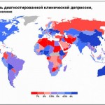 Карта мира по уровню депрессии